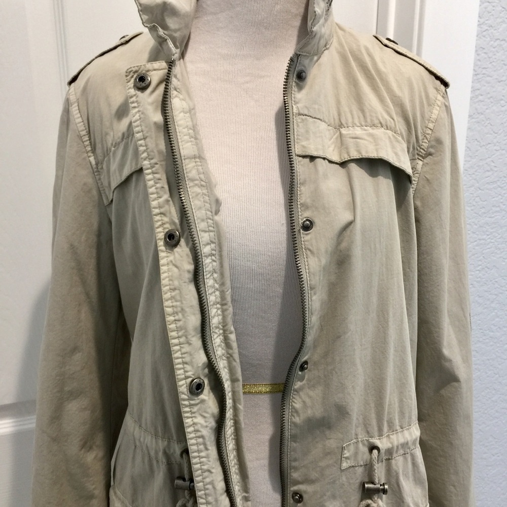 LEVI'S Classic Lightweight Parka Coat Moonbeam - Picture 6 of 8